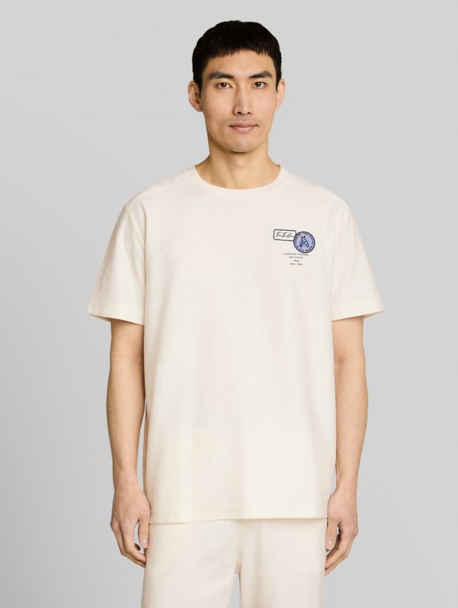 Tom Tailor T-Shirt mit Stickerei - Gardenia White Tom Tailor T-Shirt mit Stickerei - Gardenia White
