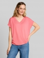 Tom Tailor T-Shirt mit V-Ausschnitt - Soft Fuchsia Pink Tom Tailor T-Shirt mit V-Ausschnitt - Soft Fuchsia Pink