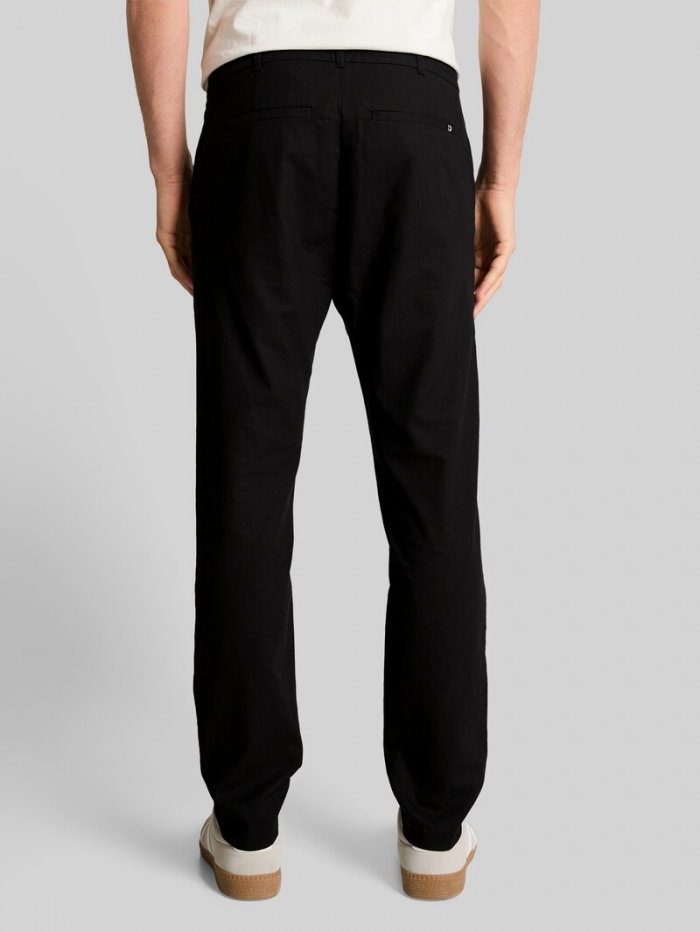 Tom Tailor TTTAPERED Relaxed Chino Hose mit Leinenanteil - Black Tom Tailor TTTAPERED Relaxed Chino Hose mit Leinenanteil - Black