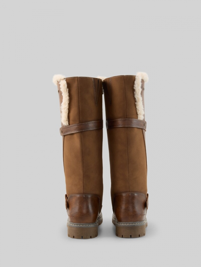Tom Tailor Stiefel mit Schnallen-Detail - Brown Tom Tailor Stiefel mit Schnallen-Detail - Brown