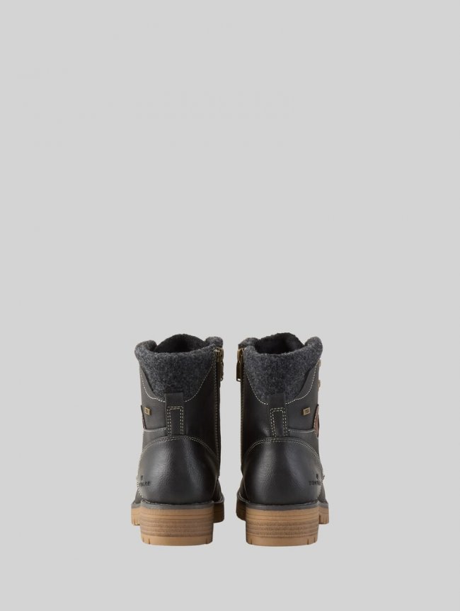 Tom Tailor Wasserdichte Stiefel mit Fütterung - Black Tom Tailor Wasserdichte Stiefel mit Fütterung - Black