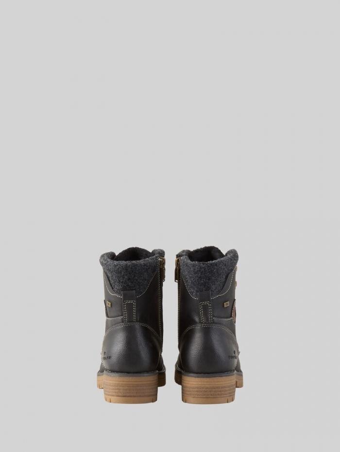 Tom Tailor Wasserdichte Stiefel mit Fütterung - Black Tom Tailor Wasserdichte Stiefel mit Fütterung - Black