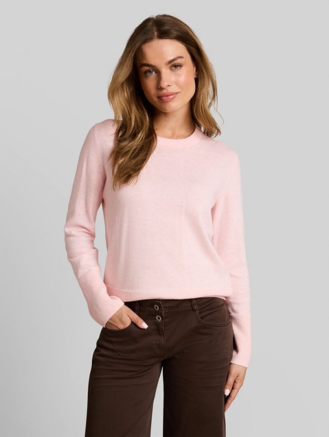 Tom Tailor Strickpullover mit Kaschmir-Anteil - Light Pastel Pink Melange Tom Tailor Strickpullover mit Kaschmir-Anteil - Light Pastel Pink Melange
