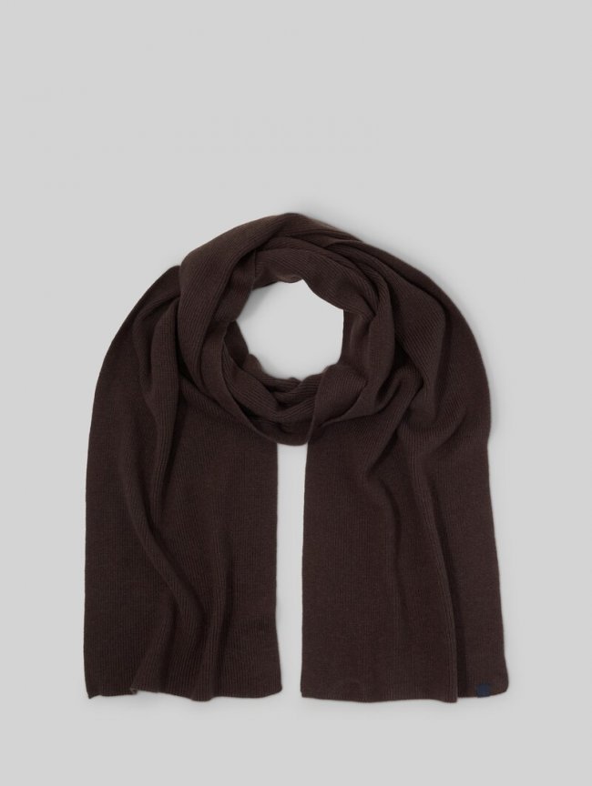 Tom Tailor Schal mit Kaschmir-Anteil - Dark Chocolate Brown Melange Tom Tailor Schal mit Kaschmir-Anteil - Dark Chocolate Brown Melange