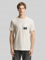 Tom Tailor T-Shirt mit Fotoprint - Greyish White