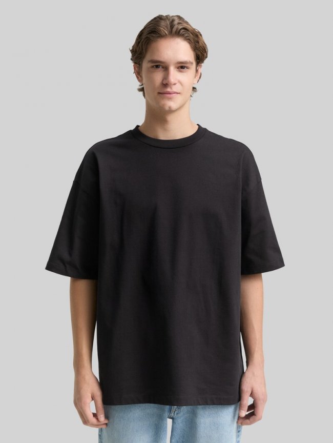 Tom Tailor Oversize T-Shirt aus Baumwolle - Black Tom Tailor Oversize T-Shirt aus Baumwolle - Black