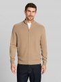Tom Tailor Strickjacke aus Baumwolle - Hazel Brown Melange Tom Tailor Strickjacke aus Baumwolle - Hazel Brown Melange