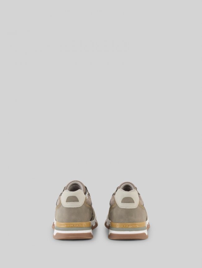 Tom Tailor Sneaker mit Mesh-Einsatz - Mud Tom Tailor Sneaker mit Mesh-Einsatz - Mud