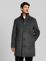 Tom Tailor 2-in-1 Wollmantel mit abnehmbarem Einsatz - Dark Grey Black Herringbone Tom Tailor 2-in-1 Wollmantel mit abnehmbarem Einsatz - Dark Grey Black Herringbone