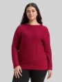 Tom Tailor Plus Size - Loose Fit Strickpullover aus Baumwolle - Rumba Red Tom Tailor Plus Size - Loose Fit Strickpullover aus Baumwolle - Rumba Red