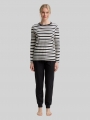 Tom Tailor Pyjama-Set mit Streifenmuster - Grey-dark-horizontal Stripe Tom Tailor Pyjama-Set mit Streifenmuster - Grey-dark-horizontal Stripe