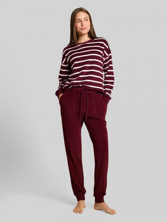 Tom Tailor Pyjama-Set aus Frottee - Red Stripes Tom Tailor Pyjama-Set aus Frottee - Red Stripes