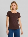 Tom Tailor T-Shirt mit Glitzer-Logo - Java Dark Brown Tom Tailor T-Shirt mit Glitzer-Logo - Java Dark Brown