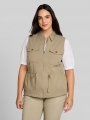 Tom Tailor Plus Size - Regular Fit Weste mit Brusttaschen - Silver Olive