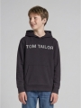 Tom Tailor Hoodie Sweatshirt mit Logo-Print - Coal Grey Tom Tailor Hoodie Sweatshirt mit Logo-Print - Coal Grey