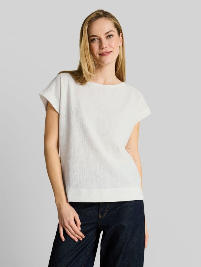 Tom Tailor Loose Fit T-Shirt - Whisper White Tom Tailor Loose Fit T-Shirt - Whisper White