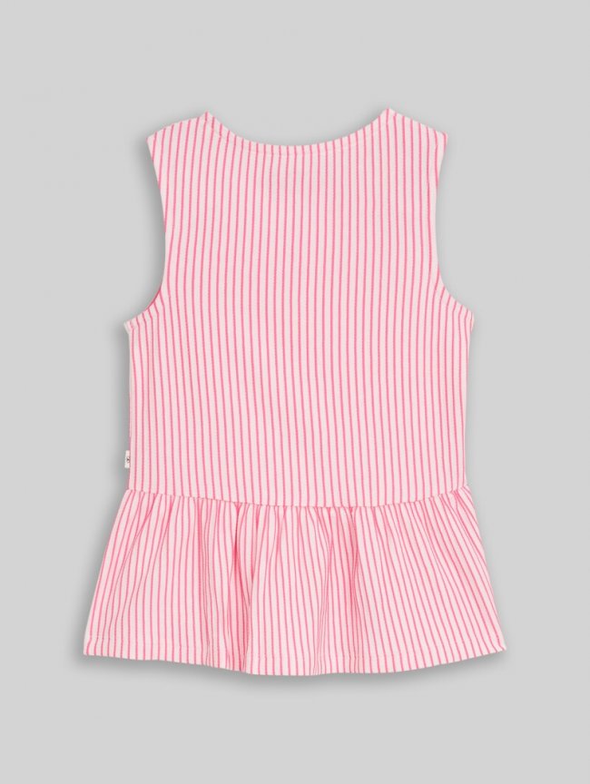 Tom Tailor T-Shirt mit Streifenmuster - Vertical Pink White Stripe Tom Tailor T-Shirt mit Streifenmuster - Vertical Pink White Stripe