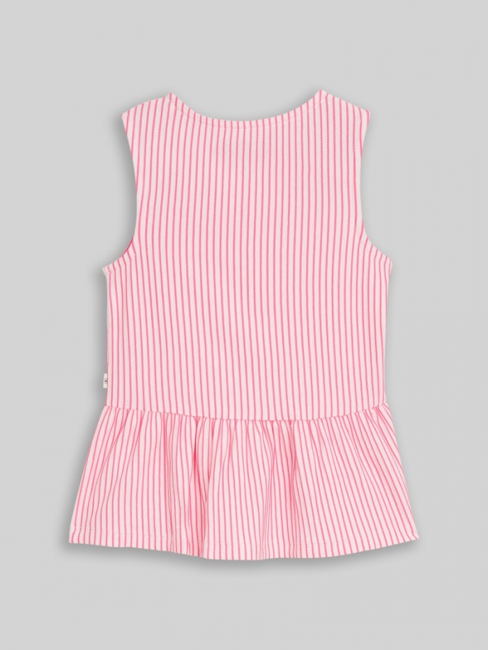 Tom Tailor T-Shirt mit Streifenmuster - Vertical Pink White Stripe Tom Tailor T-Shirt mit Streifenmuster - Vertical Pink White Stripe
