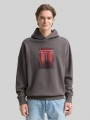 Tom Tailor Oversize Hoodie Sweatshirt mit Print - Classic Mid Grey Tom Tailor Oversize Hoodie Sweatshirt mit Print - Classic Mid Grey