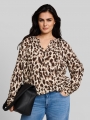 Tom Tailor Plus Size - Bluse aus Viskose - Brown Beige Leo Print Tom Tailor Plus Size - Bluse aus Viskose - Brown Beige Leo Print