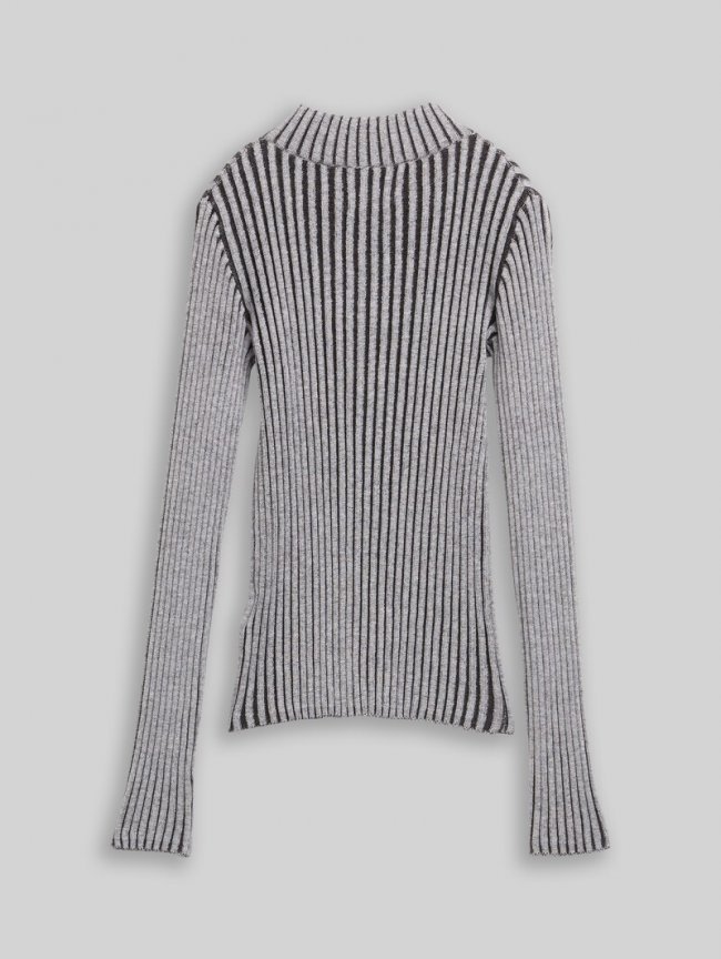 Tom Tailor Cardigan mit Reißverschluss - Coal Grey Tom Tailor Cardigan mit Reißverschluss - Coal Grey