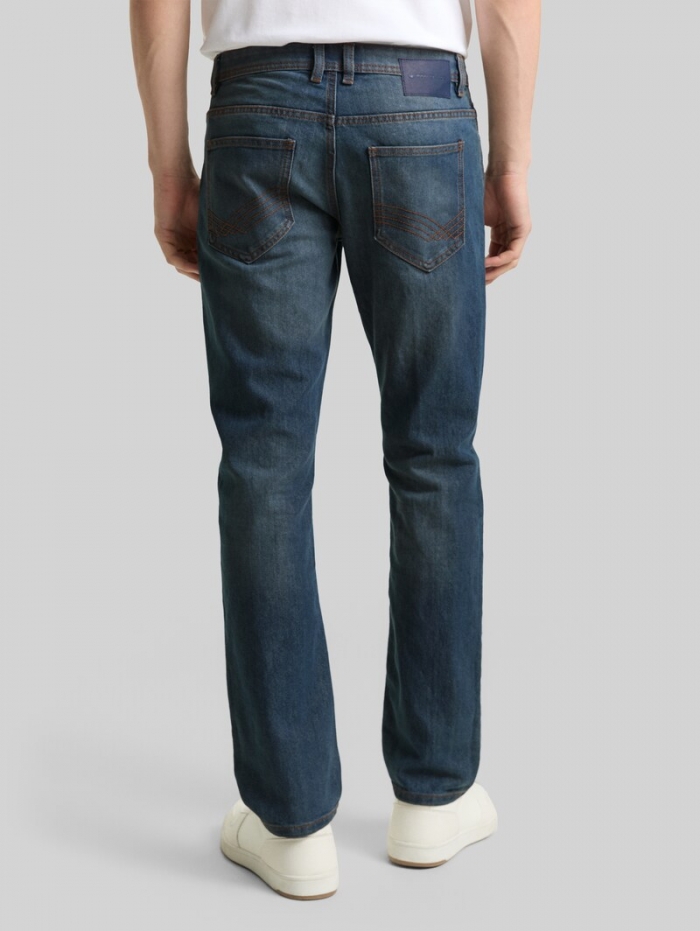 Tom Tailor TTMARVIN STRAIGHT Jeans - Mid Stone Blue Grey Denim Tom Tailor TTMARVIN STRAIGHT Jeans - Mid Stone Blue Grey Denim