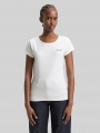 Tom Tailor Slim Fit T-Shirt mit Stickerei - Whisper White Tom Tailor Slim Fit T-Shirt mit Stickerei - Whisper White