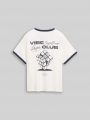 Tom Tailor Oversize T-Shirt mit Print - Whisper White