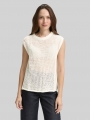 Tom Tailor Pullunder mit Lochmuster - Whisper White Tom Tailor Pullunder mit Lochmuster - Whisper White