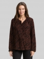 Tom Tailor Bluse mit Leo-Print - Brown Black Small Leo Print Tom Tailor Bluse mit Leo-Print - Brown Black Small Leo Print