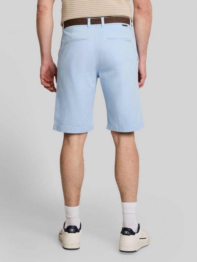 Tom Tailor Regular Chino Shorts mit Gürtel - Light Blue Grey Tom Tailor Regular Chino Shorts mit Gürtel - Light Blue Grey