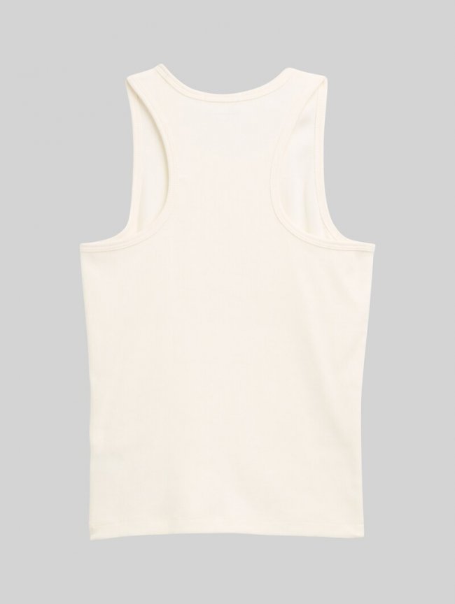 Tom Tailor Basic Ripp Top - Wool White Tom Tailor Basic Ripp Top - Wool White