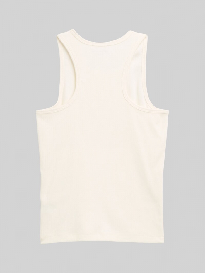 Tom Tailor Basic Ripp Top - Wool White Tom Tailor Basic Ripp Top - Wool White