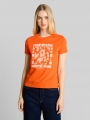 Tom Tailor T-Shirt mit Print - Fiery Orange Tom Tailor T-Shirt mit Print - Fiery Orange