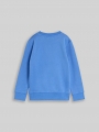 Tom Tailor Basic Sweatshirt mit Print - Soft Mid Blue Tom Tailor Basic Sweatshirt mit Print - Soft Mid Blue