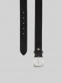 Tom Tailor TTJADEN Ledergürtel mit eckiger Dornschließe - Black Uni Tom Tailor TTJADEN Ledergürtel mit eckiger Dornschließe - Black Uni