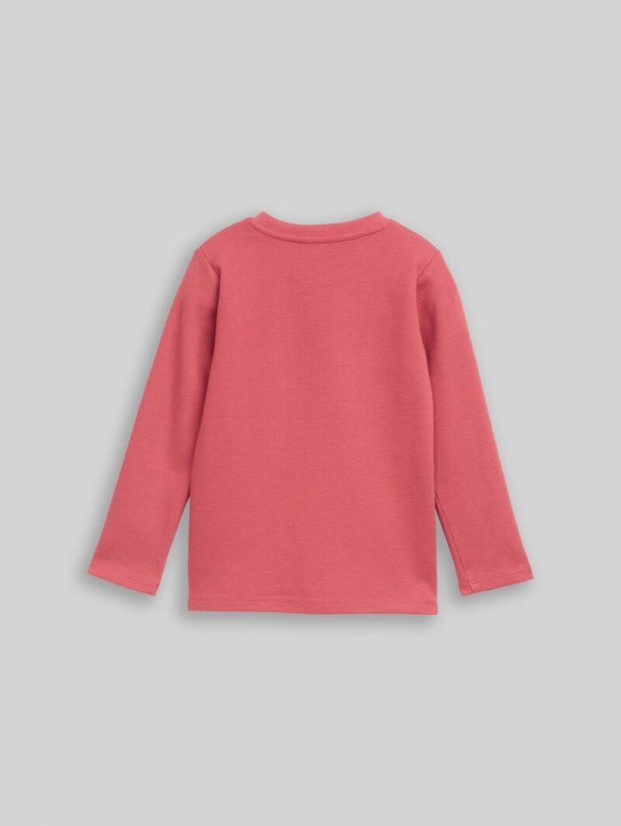 Tom Tailor Langarmshirt mit Rundhalsschnitt - Berry Red Tom Tailor Langarmshirt mit Rundhalsschnitt - Berry Red