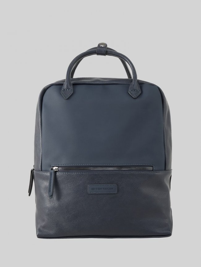 Tom Tailor TTGIA L Rucksack aus Lederimitat - Dark Blue Tom Tailor TTGIA L Rucksack aus Lederimitat - Dark Blue