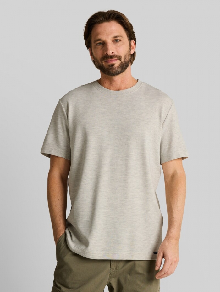 Tom Tailor T-Shirt aus Baumwolle - Gardenia White Ottoman Tom Tailor T-Shirt aus Baumwolle - Gardenia White Ottoman