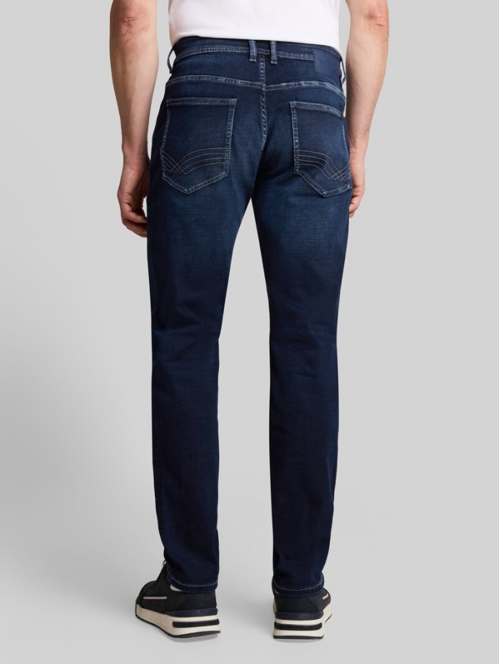 Tom Tailor TTJOSH REGULAR SLIM Jeans mit Stretch - Used Dark Blue Black Denim Tom Tailor TTJOSH REGULAR SLIM Jeans mit Stretch - Used Dark Blue Black Denim