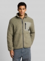 Tom Tailor Relaxed Fit Teddy Jacke - Dark Sage Green