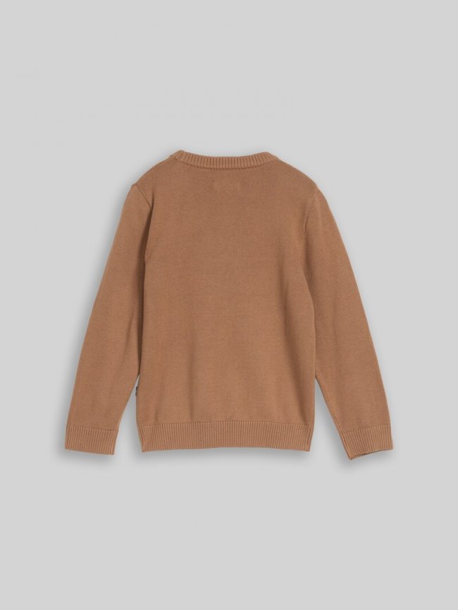 Tom Tailor Strickpullover mit Tiermotiv - Smoked Wood Tom Tailor Strickpullover mit Tiermotiv - Smoked Wood