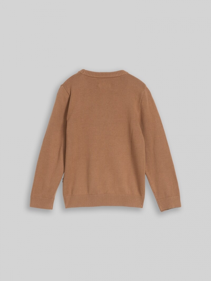 Tom Tailor Strickpullover mit Tiermotiv - Smoked Wood Tom Tailor Strickpullover mit Tiermotiv - Smoked Wood