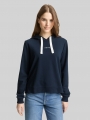 Tom Tailor Hoodie Sweatshirt mit Stickerei - Sky Captain Blue