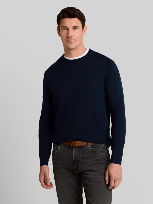Tom Tailor Strickpullover mit Seidenanteil - Sky Captain Blue Tom Tailor Strickpullover mit Seidenanteil - Sky Captain Blue