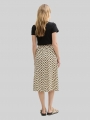 Tom Tailor High Waist Midi-Rock mit Leinenanteil - Natural Zig Zag Design Tom Tailor High Waist Midi-Rock mit Leinenanteil - Natural Zig Zag Design