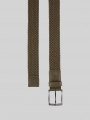 Tom Tailor TTJAMIE Elastischer Flechtgürtel mit eckiger Dornschließe - Oliv Uni Tom Tailor TTJAMIE Elastischer Flechtgürtel mit eckiger Dornschließe - Oliv Uni
