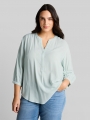 Tom Tailor Plus Size - Bluse mit Streifenmuster - Blue Haze White Stripe Tom Tailor Plus Size - Bluse mit Streifenmuster - Blue Haze White Stripe