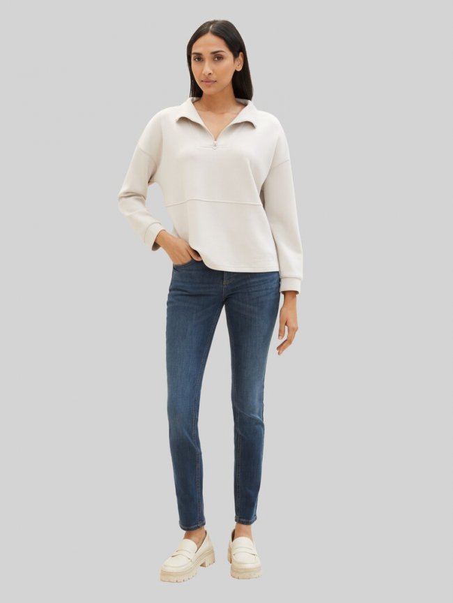 Tom Tailor TTALEXA SLIM Jeans - Mid Stone Wash Denim Tom Tailor TTALEXA SLIM Jeans - Mid Stone Wash Denim