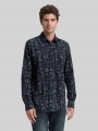 Tom Tailor Slim Fit Hemd mit Stretch - Navy Irregular Design Tom Tailor Slim Fit Hemd mit Stretch - Navy Irregular Design